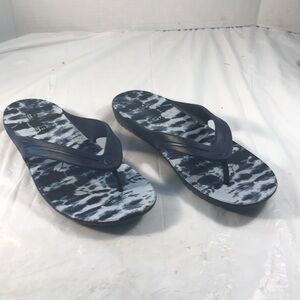 Skechers Foamies Bay Breeze-Sunset Dreams  Blue and White Vegan Thong Flip Flops